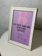 Cuadro decorativo "Life Advice"